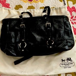Coach purse black leather